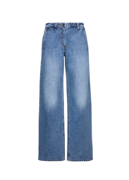 Magda Butrym Wide-leg denim trousers in dark blue