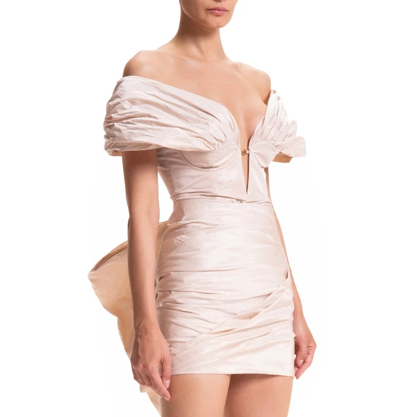 Maria Lucia Hohan Abril Gown in Nude, view 6