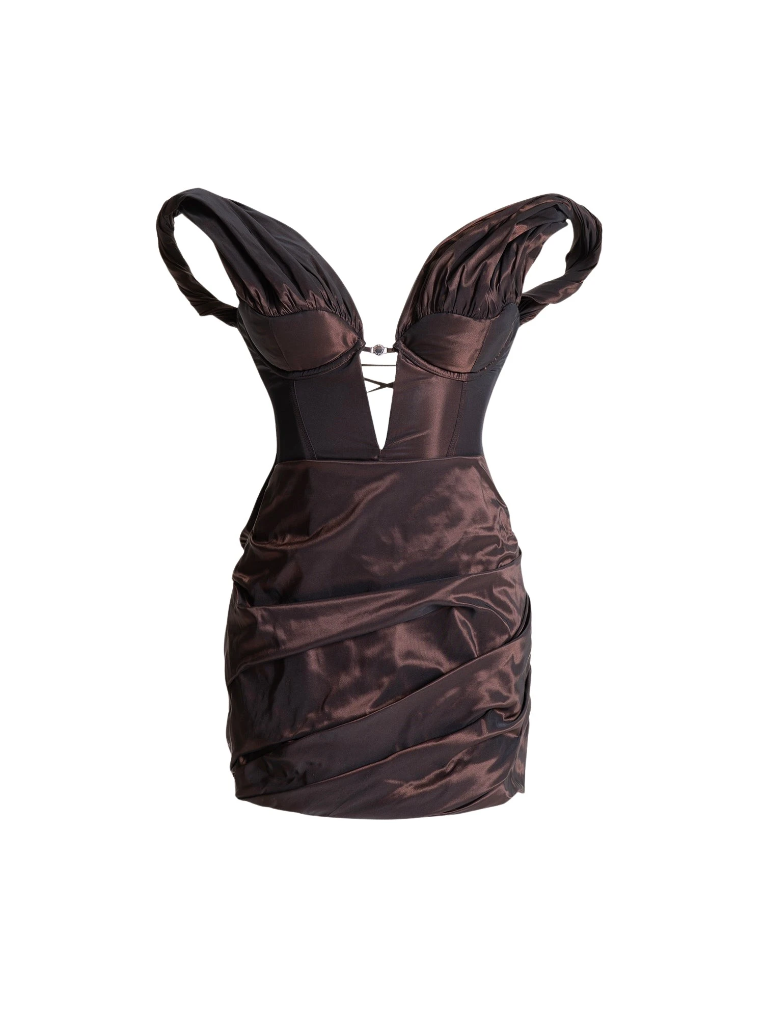 Maria-Lucia-Hohan-Abril-Mini-Dress-in-Chocolate43097_nobg Maria Lucia Hohan Abril Mini Dress in Chocolate