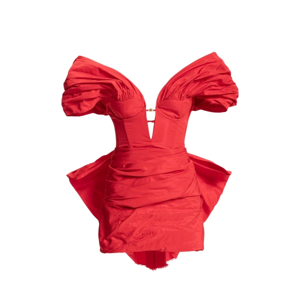 Maria Lucia Hohan Abril Mini Dress in Red