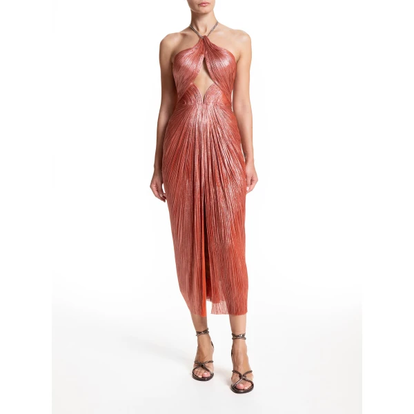 Maria Lucia Hohan Adriana Gown in Blood Orange, view 2