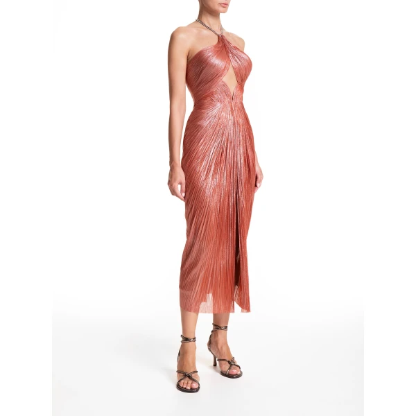 Maria Lucia Hohan Adriana Gown in Blood Orange, view 3