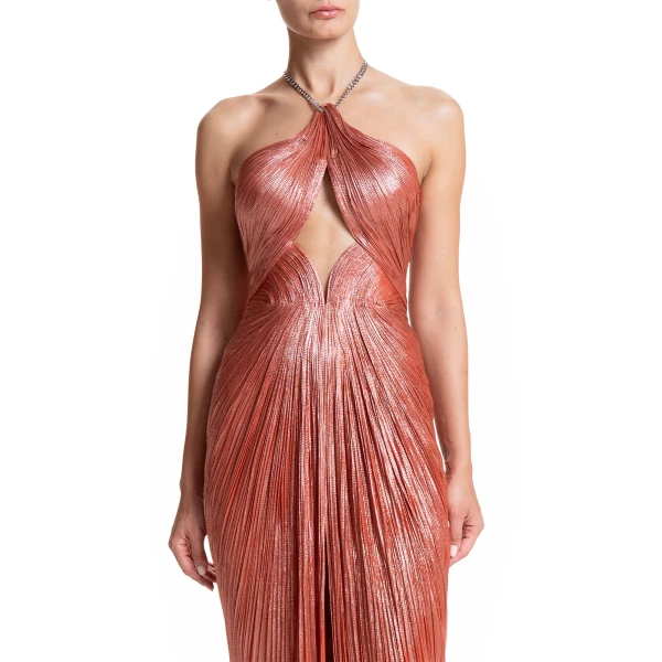 Maria Lucia Hohan Adriana Gown in Blood Orange, view 5