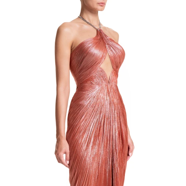 Maria Lucia Hohan Adriana Gown in Blood Orange, view 6
