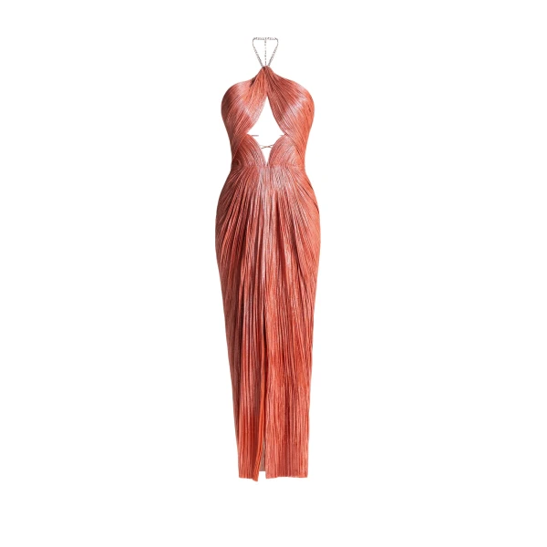 Maria Lucia Hohan Adriana Gown in Blood Orange