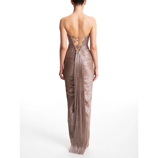 Maria Lucia Hohan Alessandra Gown in Frappe, view 3