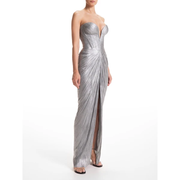 Maria Lucia Hohan Alessandra Gown in Ice Blue, view 3