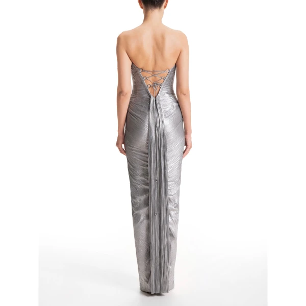 Maria Lucia Hohan Alessandra Gown in Ice Blue, view 4