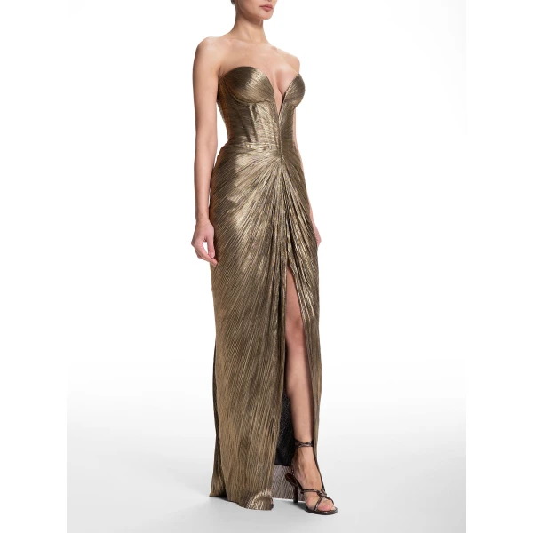 Maria Lucia Hohan Alessandra Gown in Obsidian, view 4