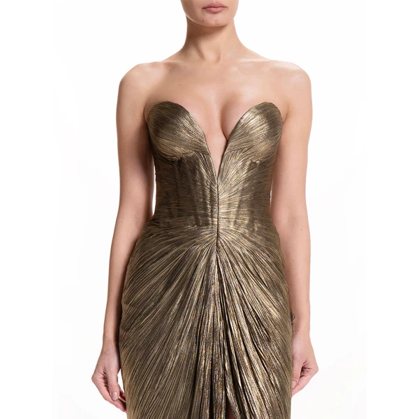 Maria Lucia Hohan Alessandra Gown in Obsidian, view 6