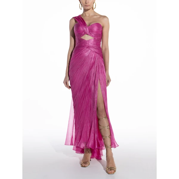 Maria Lucia Hohan Amelia Gown in Raspberry, view 3