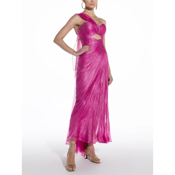 Maria Lucia Hohan Amelia Gown in Raspberry, view 4