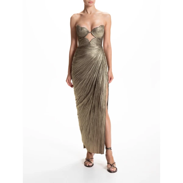 Maria Lucia Hohan Amisha Gown in Obsidian, view 2