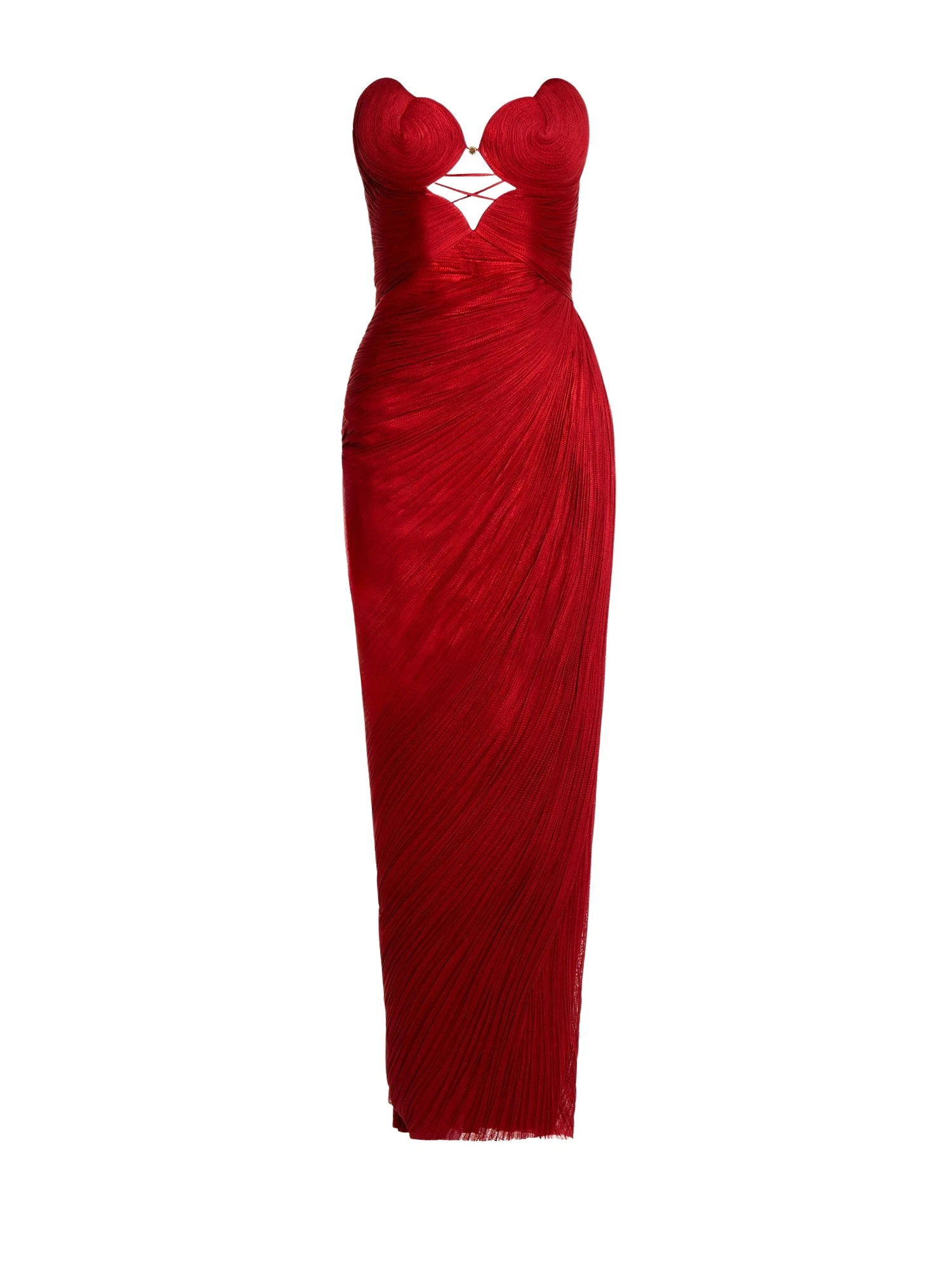 Maria Lucia Hohan Amisha Gown in Salsa