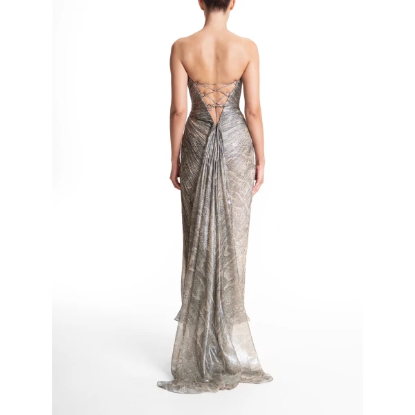 Maria Lucia Hohan Ananda Gown in Tropical, view 3