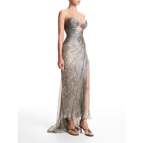 Maria Lucia Hohan Ananda Gown in Tropical, view 4