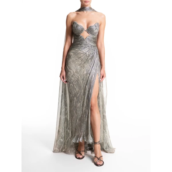 Maria Lucia Hohan Ananda Gown in Tropical, view 5
