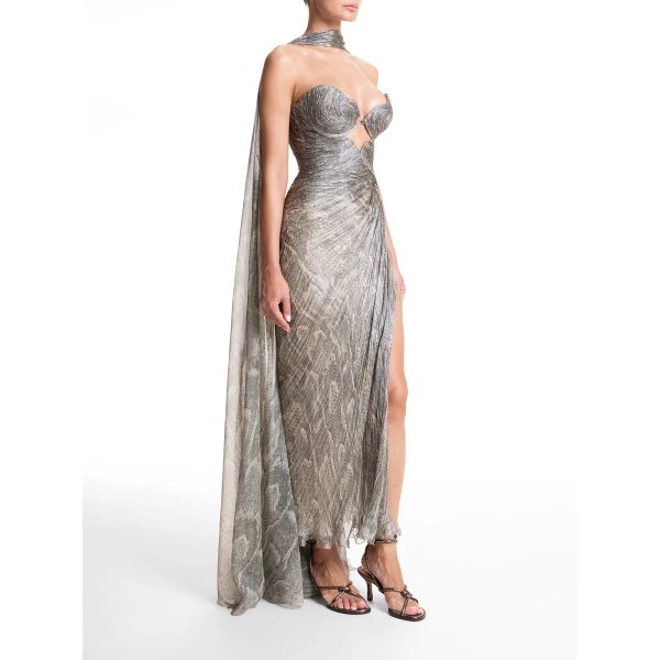 Maria Lucia Hohan Ananda Gown in Tropical, view 6