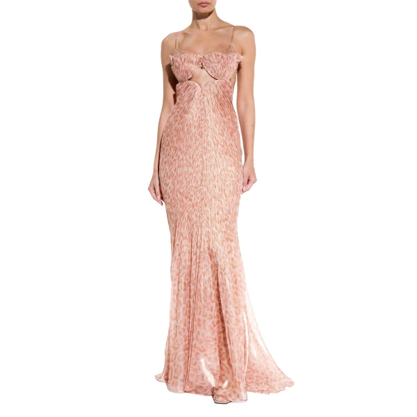 Maria Lucia Hohan Anemona Gown in Pink Nude, view 4