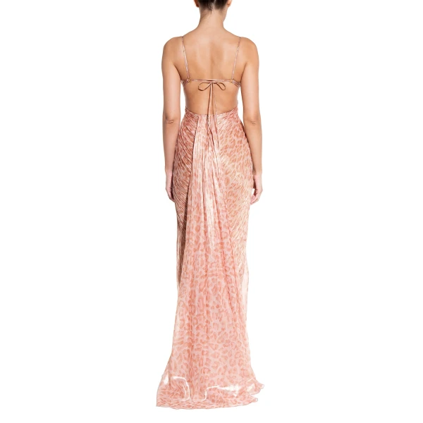 Maria Lucia Hohan Anemona Gown in Pink Nude, view 6