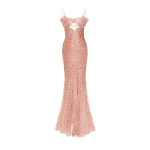 Maria Lucia Hohan Anemona Gown in Pink Nude