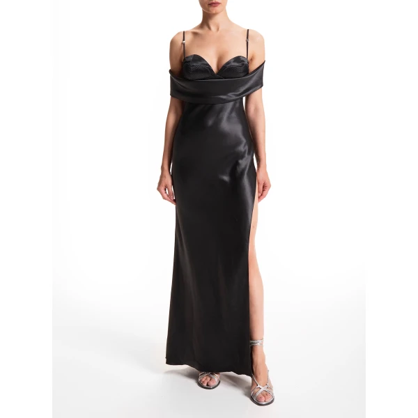 Maria Lucia Hohan Augustina Gown in Black, view 2