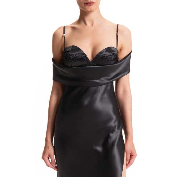 Maria Lucia Hohan Augustina Gown in Black, view 4
