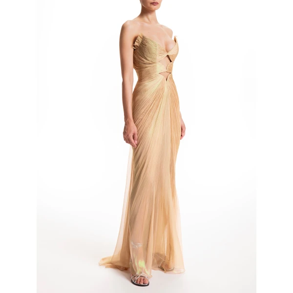 Maria Lucia Hohan Carmen Gown in Butterfly Wing, view 3