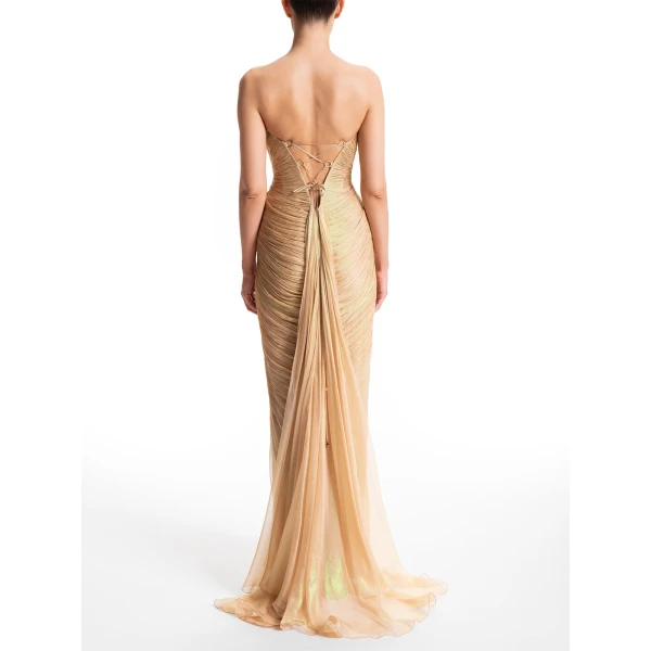 Maria Lucia Hohan Carmen Gown in Butterfly Wing, view 4