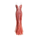 Maria Lucia Hohan Cecilia Gown in Blood Orange