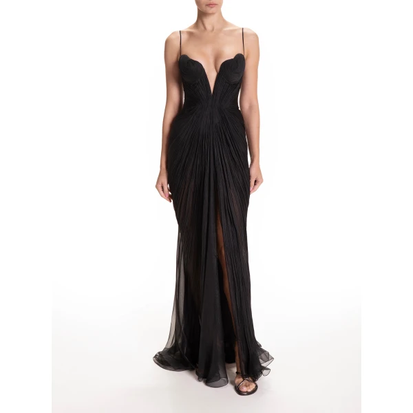 Maria Lucia Hohan Cecilia Gown in Mascara, view 2