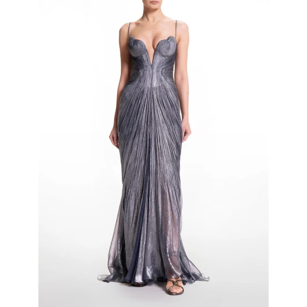 Maria Lucia Hohan Cecilia Gown in Nightfall, view 3