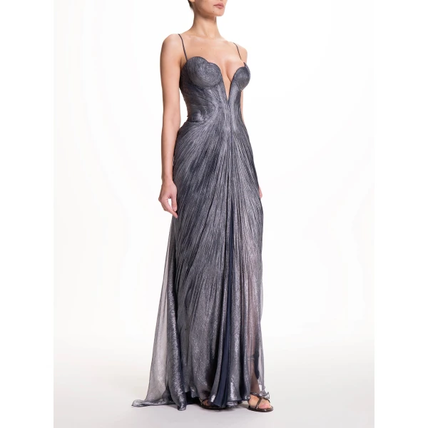 Maria Lucia Hohan Cecilia Gown in Nightfall, view 4