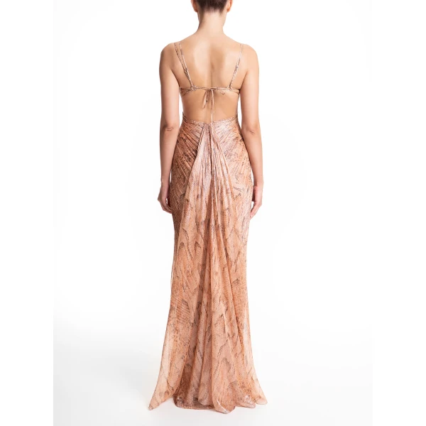 Maria Lucia Hohan Coralina Gown in Savana, view 4