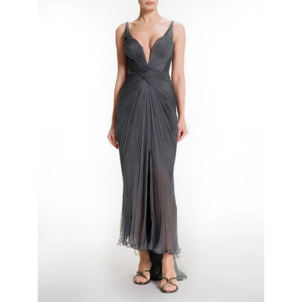 Maria Lucia Hohan Corinna Gown in Bosco, view 2