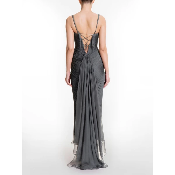 Maria Lucia Hohan Corinna Gown in Bosco, view 4