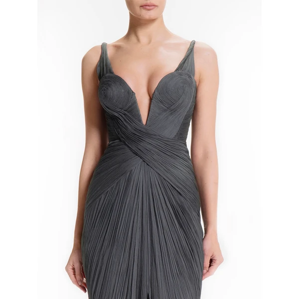 Maria Lucia Hohan Corinna Gown in Bosco, view 5