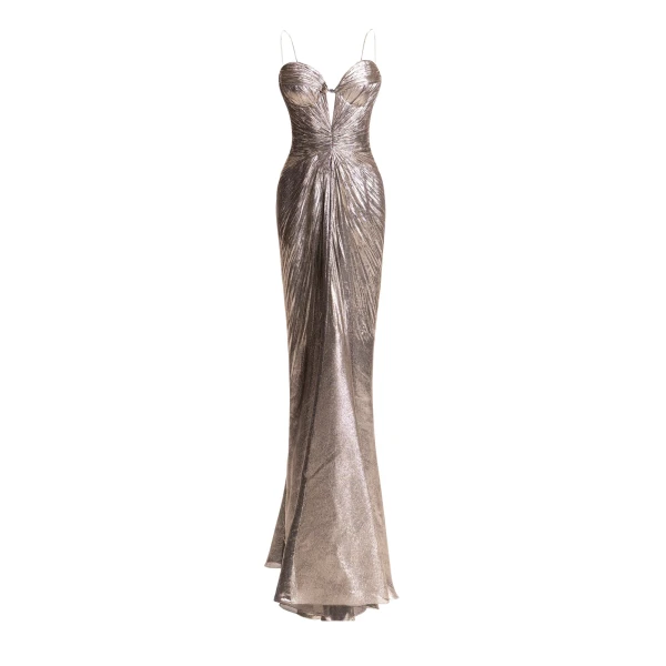 Maria Lucia Hohan Dakota Gown in Silver