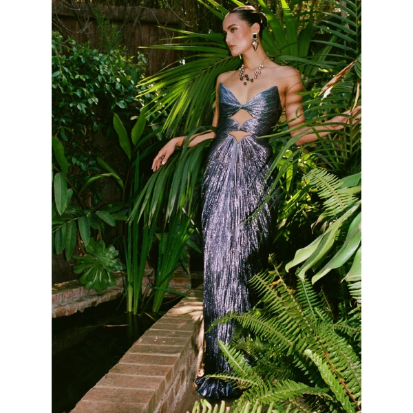 Maria Lucia Hohan Despina Gown in Lilac, view 2