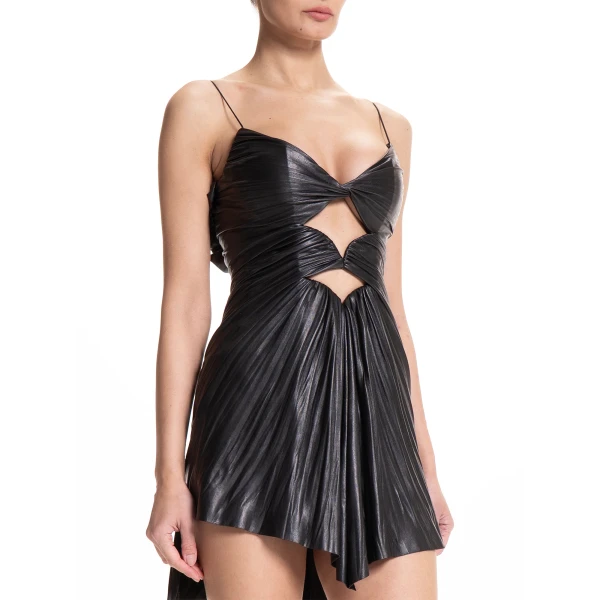 Maria Lucia Hohan Domenica Mini Dress in Black, view 6