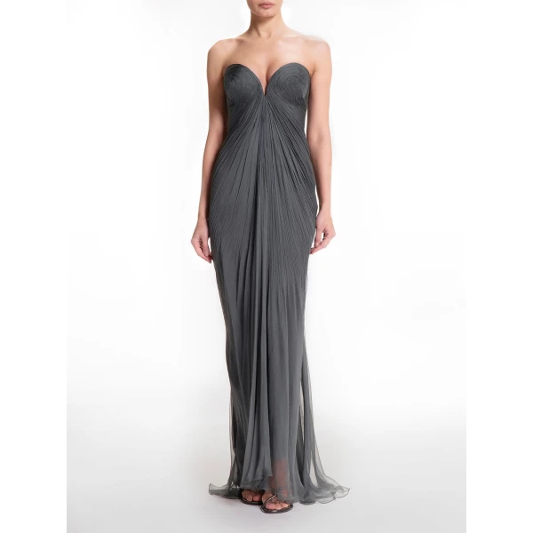 Maria Lucia Hohan Esteri Gown in Bosco, view 2