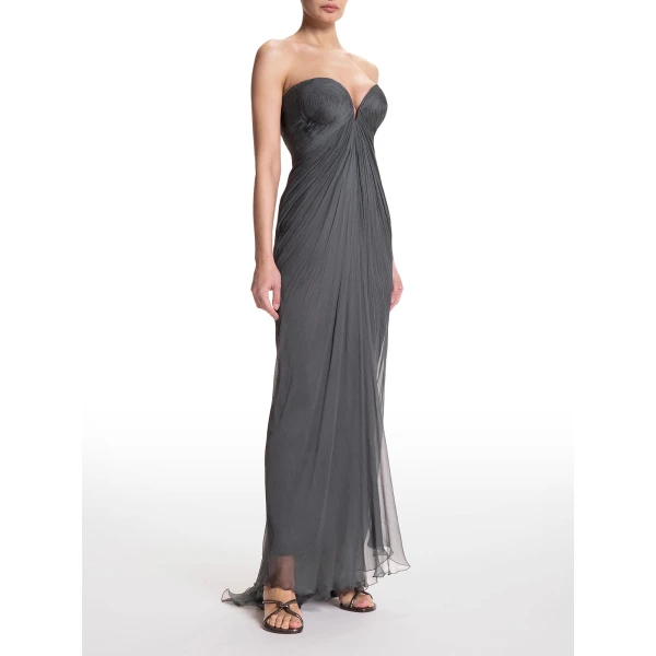 Maria Lucia Hohan Esteri Gown in Bosco, view 3