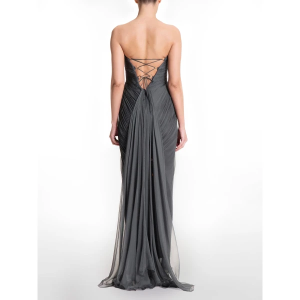 Maria Lucia Hohan Esteri Gown in Bosco, view 4