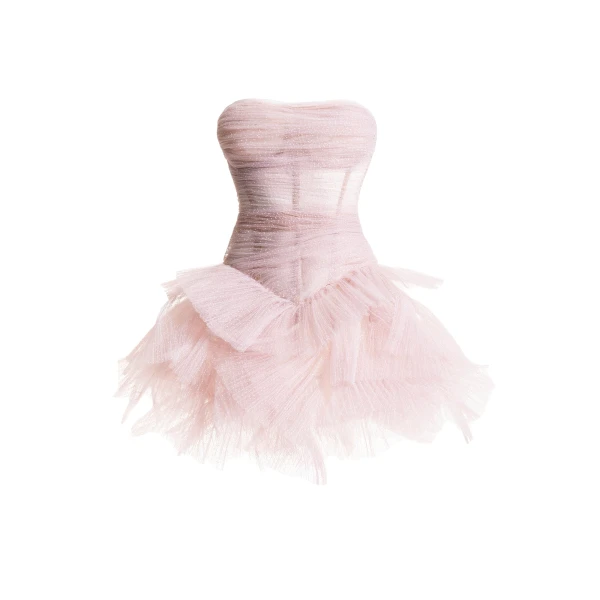 Maria Lucia Hohan Gabrielle Mini Dress in Lilac