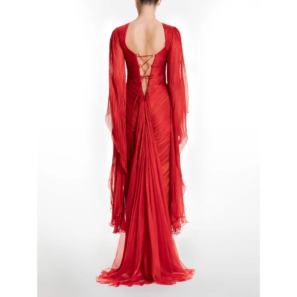 Maria Lucia Hohan Greta Gown in Salsa, view 4