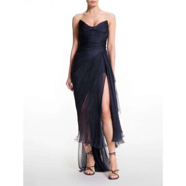 Maria Lucia Hohan Heidi Gown in Navy, view 2