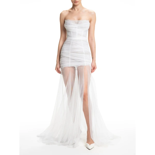 Maria Lucia Hohan Himari Gown in Moonbeam, view 3