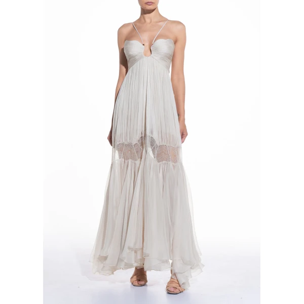 Maria Lucia Hohan Jara Gown in Moonbeam, view 3