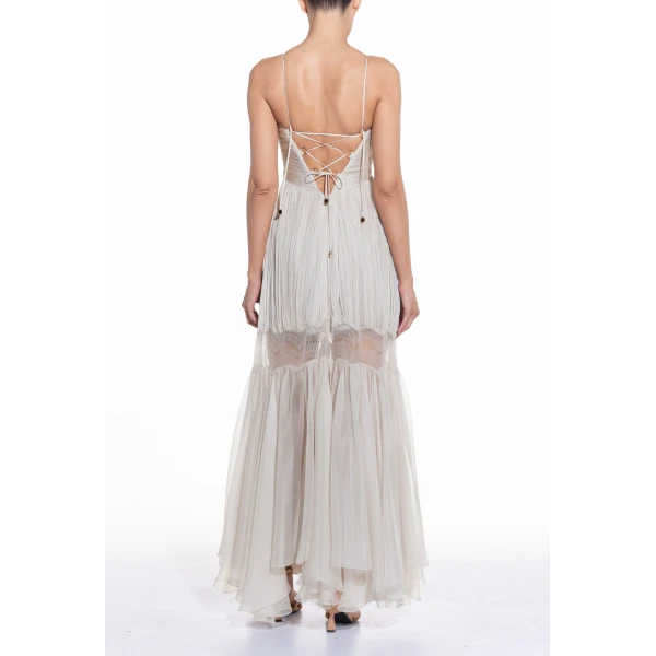 Maria Lucia Hohan Jara Gown in Moonbeam, view 5