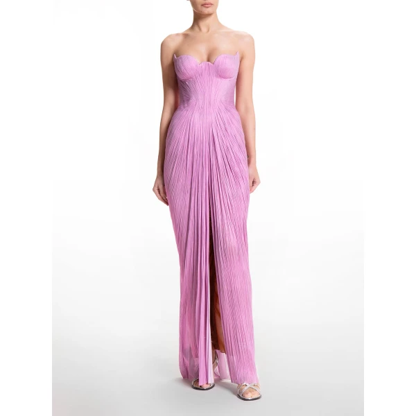 Maria Lucia Hohan Jasleen Gown in Baby Pink, view 2